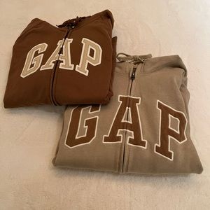 RARE: Brown Zip Up GAP Hoodie